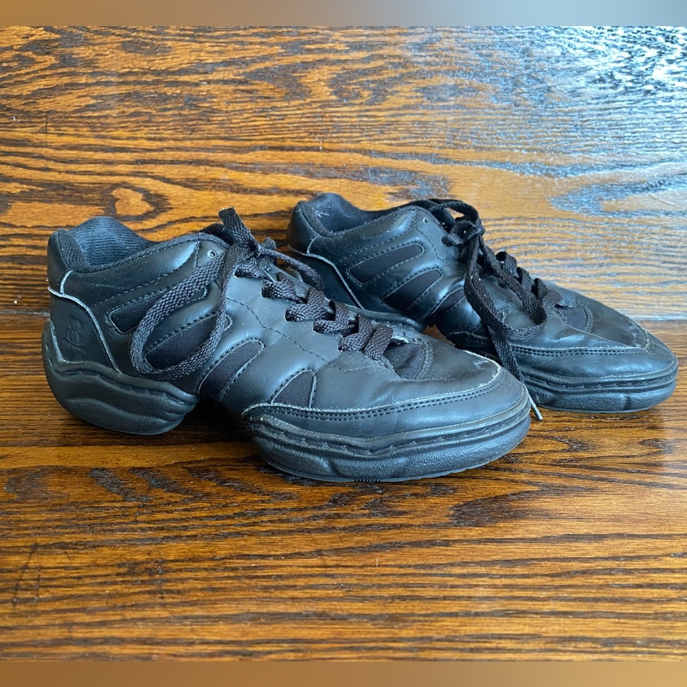 Bloch Black Low Top Dance Sneakers Split Sole Hip Hop Jazz 8.5